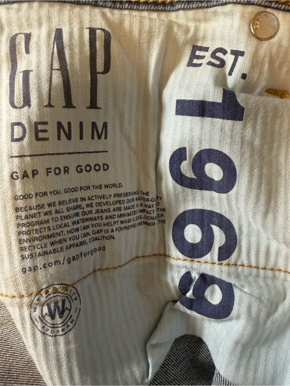 Gap Denim True Skinny Jeans Women’s 14/32 Medium Wash Raw Hem Button Fly Stretch - Picture 5 of 9